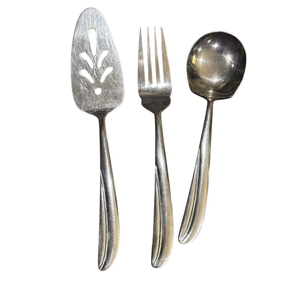 Dorzel Stainless by Hull HUS20 Nyborg 3 Serving Fork Spoon Pieces - BUB